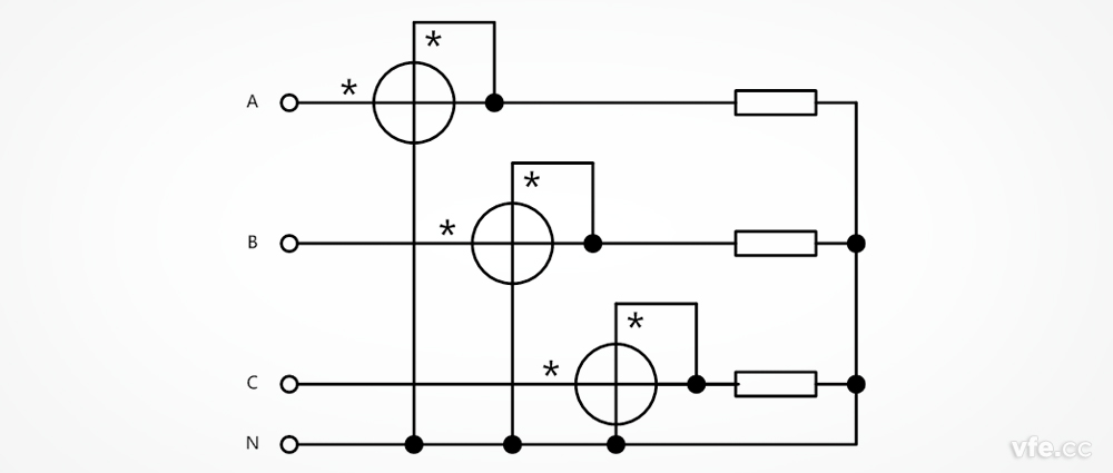 功率分析儀接線(xiàn)圖3P4W