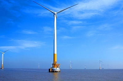 我公司建設的國內(nèi)首個大功率海上風力發(fā)電機試驗站交付使用